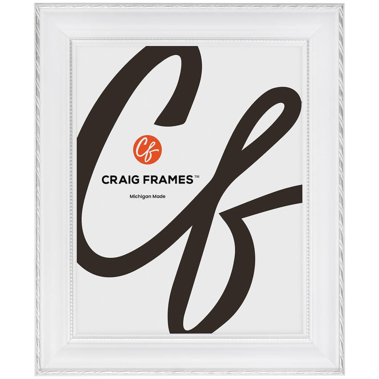 Craig Frames Victoria White and Silver Picture Frame
